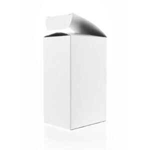 white box, isolated on background, mockup