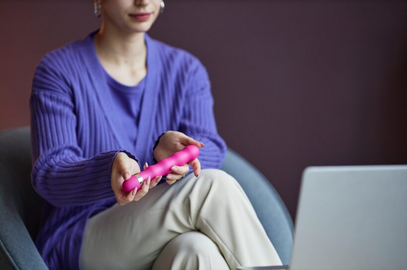 Sexologist Offering to Use Vibrator